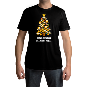 T-shirt IK WIL GEWOON PETAT MIT KERST | Heren